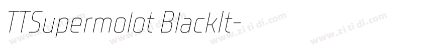 TTSupermolot BlackIt字体转换